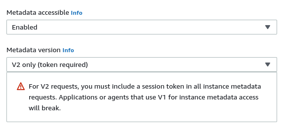 idms setting in aws console